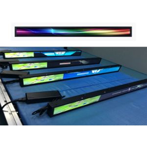Anti Glare LCD Advertising Display Ultra Wide Stretched Bar Digital Signage 32.5