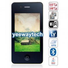Wholesale HiPhone Fei Yang F073 Quad Band Dual Cards Dual Cameras WiFi Color TV GPS Dual Bluetooth Java 3.2 - inch Touch Screen Phone from china suppliers