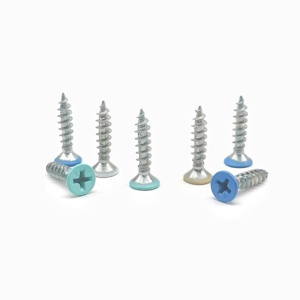 Color Self-Tapping Paint Furniture Screw Countersunk Cross ANSI JIS
