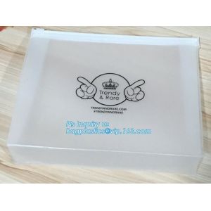 eco-friendly slider zipper flat matt plastic bag for document or swimwear,