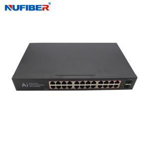 China NF-PSE5224-SFP-1U 1U Rack Type 24 Port Gigabit PoE Switch for Hikvision IP Camera with Power Priority Mechanism and 8.8Gbps Switch Capability on sale