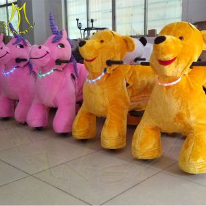 Wholesale Hansel amusement park games walking plush electronic animal rides from china suppliers