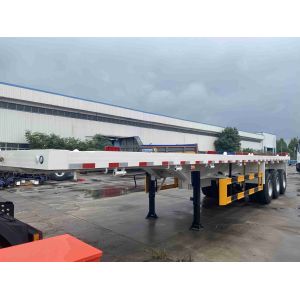 CIMC 40 Ton 60t 2/3 Axle 20FT 40FT Container Chassis Used Flat Bed Gooseneck