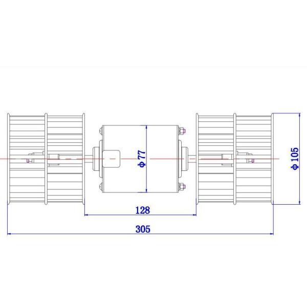 DC Centrifugal Evaporator Blower Fan For Auto Air - Conditioning Refrigerator