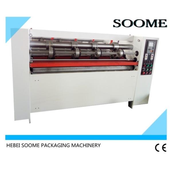 Manual Feeding Function Thin Blade Slitter Scorer Machine Cutting Corrugated
