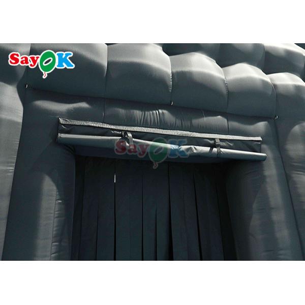 Black Party Inflatable Cube Tent Inflatable Nightclub With Disco And Laser Light