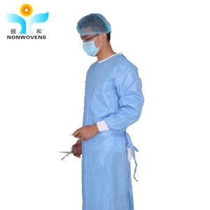 120*140cm SMS Material Gowns ISO13485 EN13795 Certification Disposable Surgical