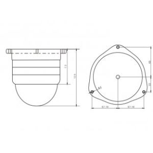 Security IR Vandal-proof camera,Zoom camera ES-Dome-M320