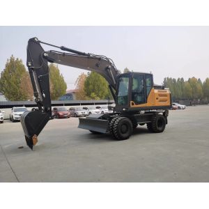 YUCHAI/YC4D125 Engine Wheeled Mini Digger With 4750MM Max. Digging Depth