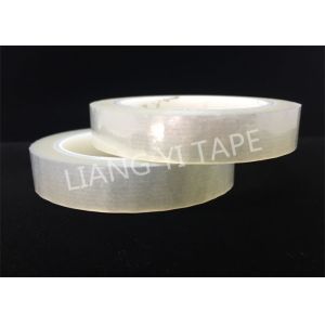 Clear Transformer Electrical Tape , Polyester PET Film Flame Retardant Tape