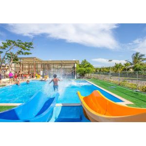 Flying Style Fiberglass Swimming Pool Water Slide with 5m Height 0.85m Width and