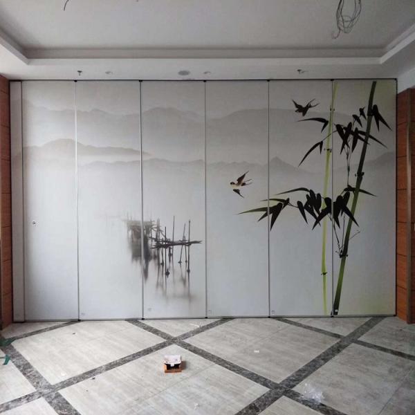 Dismountable Banquet Hall Movable Non-woven Landscape Painting Partitions Wall