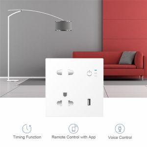 480X320 IPS Smart Plug Socket Wifi Alexa Electrical Outlet Universal
