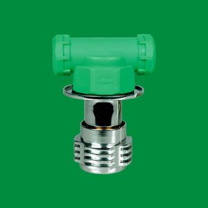 White Green Tube PPR Pipe Fittings No Penetration For Building Plumbing System