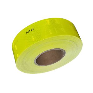 Custom Dot Conspicuity Reflective Tape On Trucks Fluorescent Yellow Green