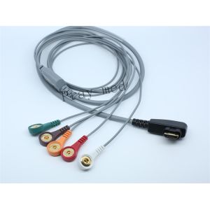 DMS Holter ECG Patient Cable 5 / 7 / 10 Lead 19 Pin With 6 Month Warranty