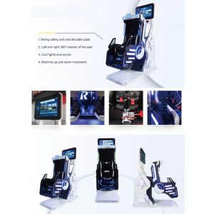 Cool Virtual Reality VR 360 Degree Roller Coaster 9D VR Motion Ride Flight
