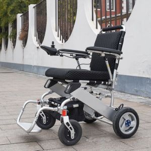 Lightweight Foldable Electric Wheelchair Brushless Motor Lithium