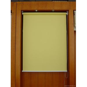 Manual 100% polyester back pearlised fabric roller blinds for windows with