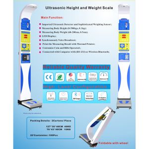 Microcomputer Control Coin Operated Weight Scale Machine For Hospitals