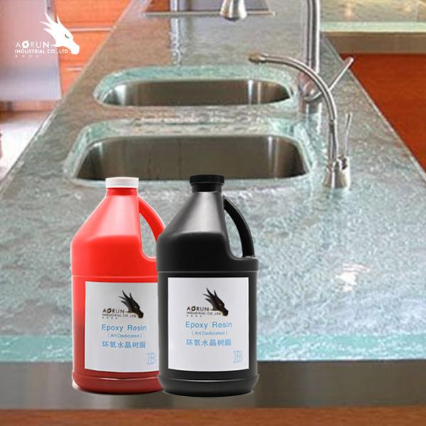 Color Paste Countertop Epoxy Resin 12mm-30mm Clear Liquid Epoxy Resin
