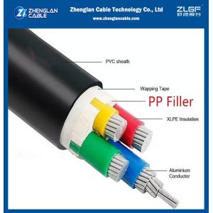 4x70sqmm XLPE Insulated PVC Sheathed Power Cable Transmit Aluminum Conductor
