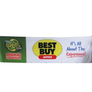 Light Weight Fence Mesh Banners , Outdoor Mesh Banners Custom Size Seamed