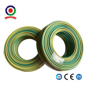 Green and Yellow 12 AWG 100m Roll Copper Grounding Wire for Solar Panel Applications