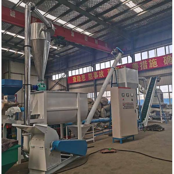 1-2 Ton Per Hour Capacity Laying Hen Broiler Chicken Animal Feed Pellet Production Line With CE Certification