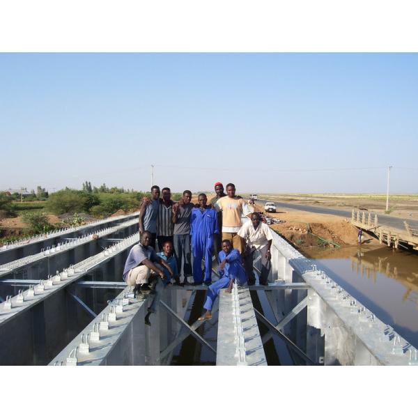 Quality Prefabricated Steel Girder Bridge Heavy Capacity With composite bridge deck for sale