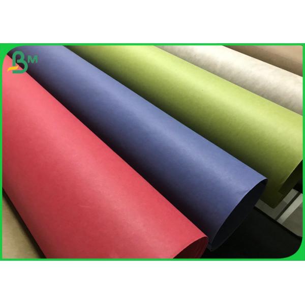Fabric Material Full Colour 0.55mm Thick Washable Kraft Paper Roll 1.5m Width