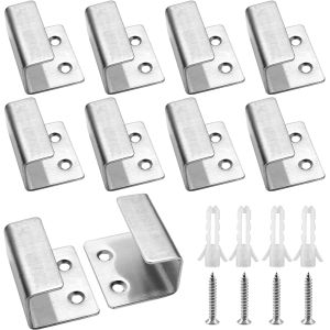 Supporting Fixed Hook Mounting Bracket Tile Display Wall Hanging Rack in Black