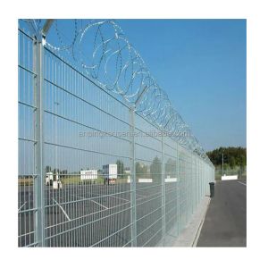 Customized Metal Airport Fence Hot-Dipped Galvanized 3D Wire Fence for Garden at
