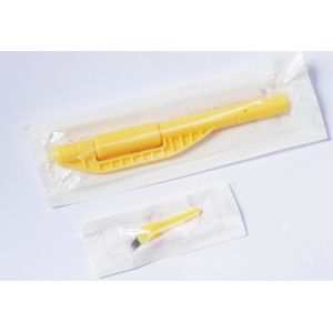 Disposable manual tattoo pen in professinal , yellow Microshading Handpiece and