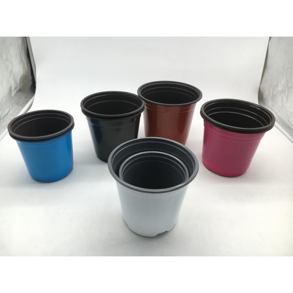 High quality red color plastic flower pot
