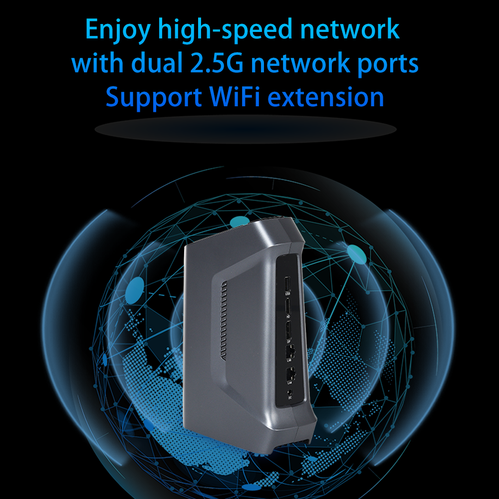 Intel Ultra1st Gen-H Series with Dual LAN 1 HDMI 1 DP and DDR5 ARM Mini PC