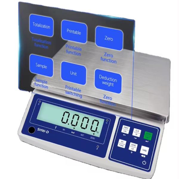 Customizable ABS 15KG LCD Display Table Scale with Precision and 6V/4000mAh