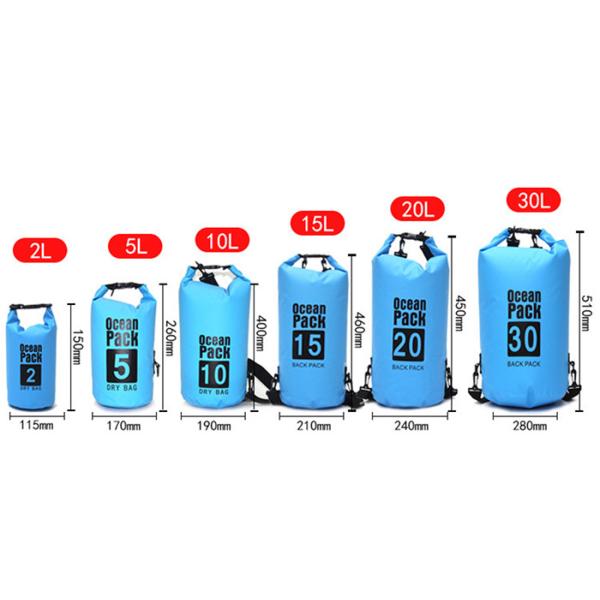 PVC Waterproof Dry Bag Set For Kayaking Floating