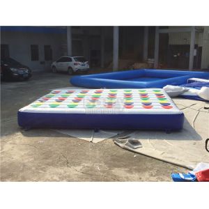 Pvc Material Inflatable Twister Mattress For Adult And Kids 5m Width