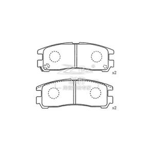 Wholesale OEM SFP000929 land rover brake pad Lucas Girling Braking System from china suppliers