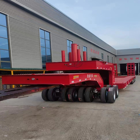 Customizable Steel Multi-Bridge Low-Flatbed Transporter Mechanical Suspension