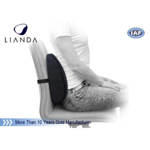 Memory Foam Lumbar Cushion Ventilative Mesh Fabric velboa Mesh Fabric