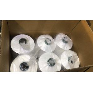 150D/48F DTY Polyester Yarn Raw White , Black NIM AA