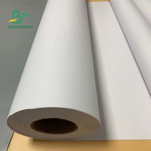 92 Brightness 24'' x 300ft 20lb CAD Bond Paper Uncoated White Roll