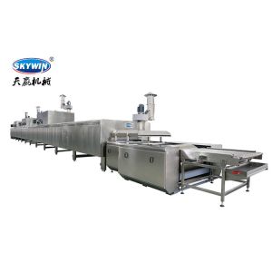 Width 800mm Bakery Biscuit Production Plant / Industrial Biscuit Machine 600kg/H