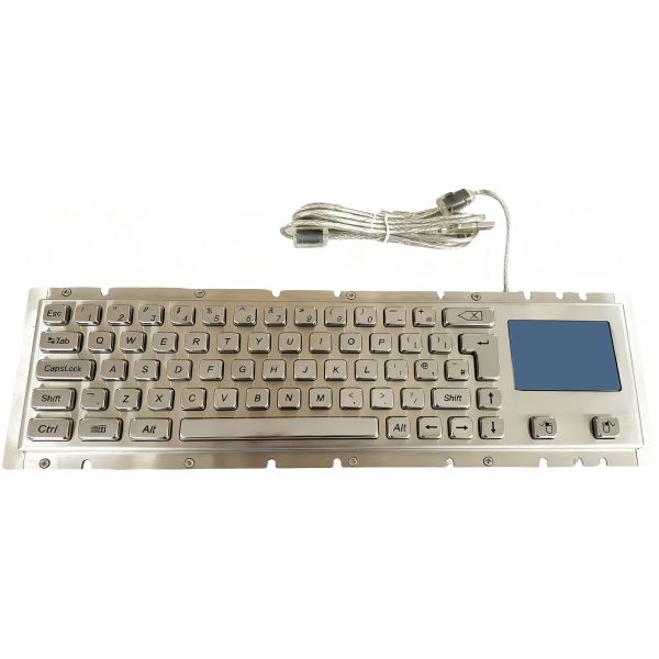 Cherry Keyswitch Water-proof Vandal-proof Panel-mount Industrial Keyboard With Touchpad