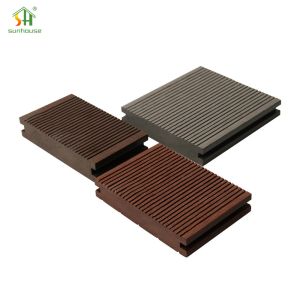 Wholesale 25mm Thick WPC Deck Flooring UV Resistant WPC Co Extrusion Decking For Poolside Landscaping from china suppliers