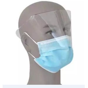 3 Ply Surgical Face Mask , Anti Fog Medical Face Shield Mask With Earloop / Tie
