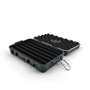 Black / Custom Plastic Cigar Case with Rectangular Shape No Insulation