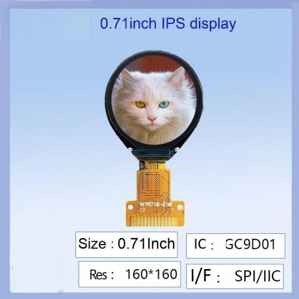 Wholesale 0.71-Inch TFT Circular IPS LCD Screen | 12PIN Soldered Connection, 360° HD Full-View, Vivid Color Display for Smart Wearables &amp; Mini Instruments from china suppliers